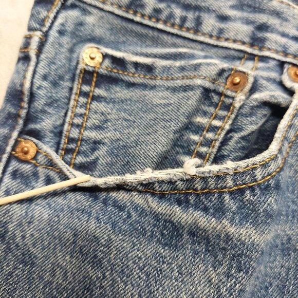 VTG Levis Mens 550 Blue Jeans Mens W33 L32 Vintage Denim Casual Wear - Picture 13 of 15